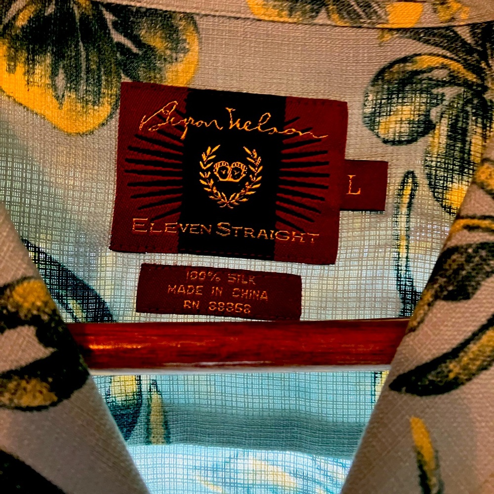 Byron Nelson Eleven Straight 100% Silk Shirt🇺🇸
